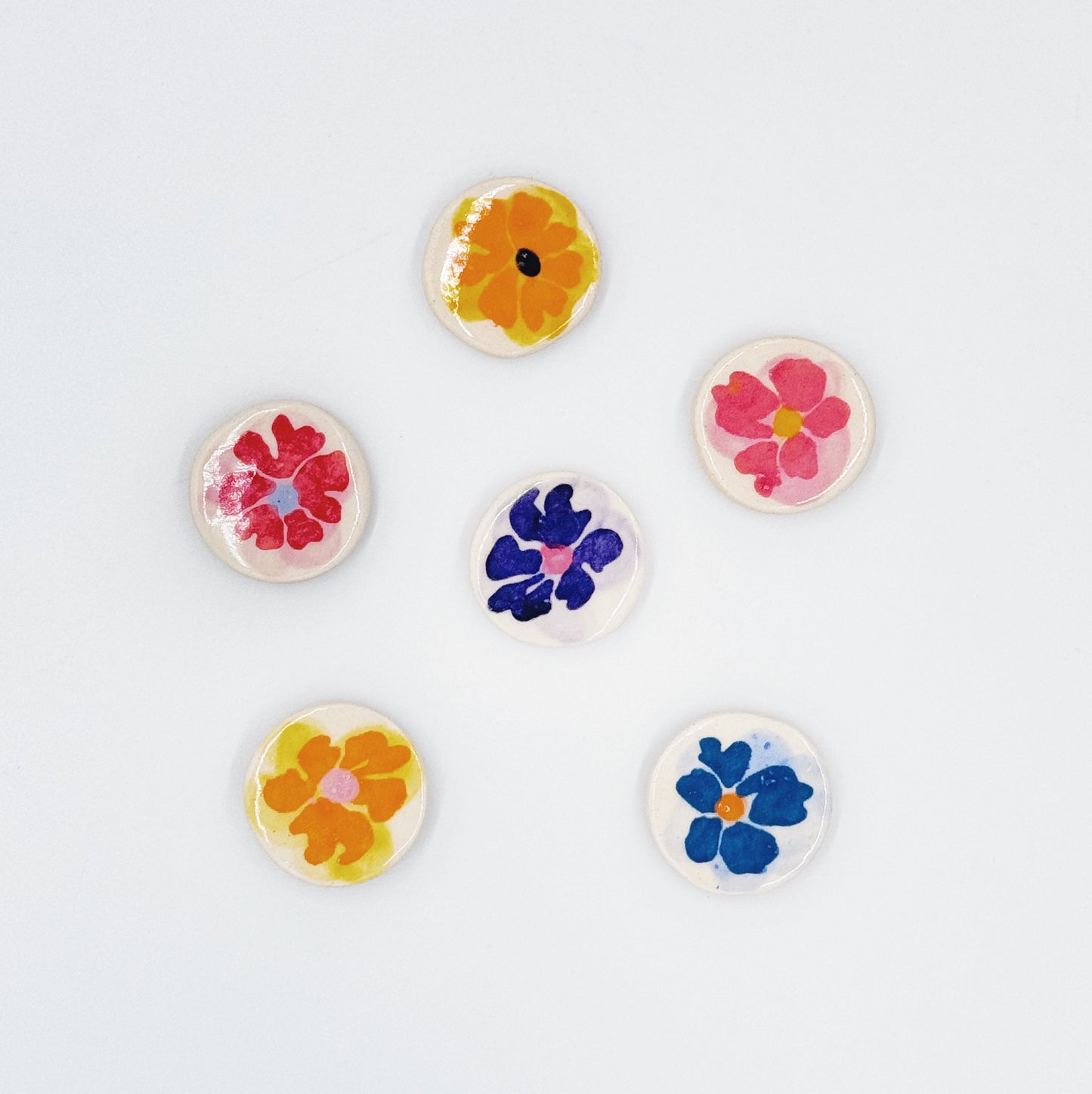 Funky Floral Magnet Set