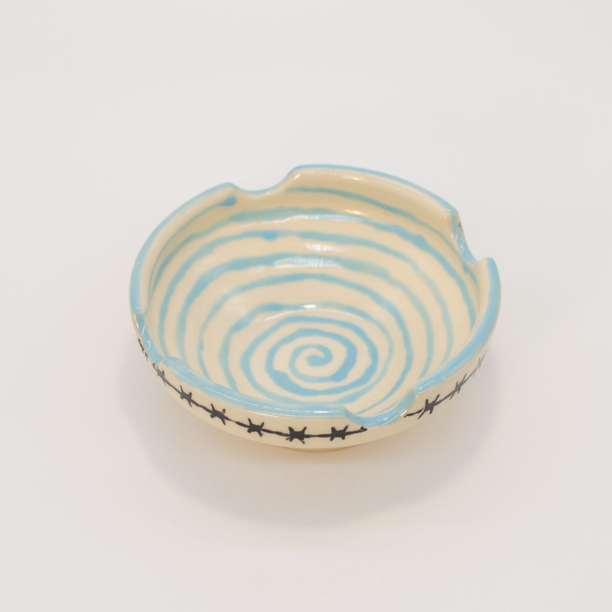 Spiral Ashtray (Blue)
