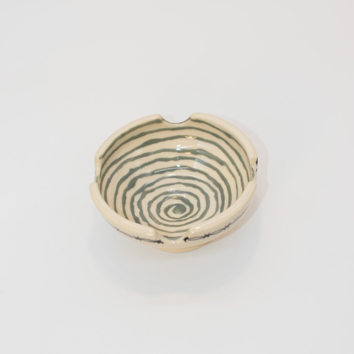 Spiral Ashtray (Sage)